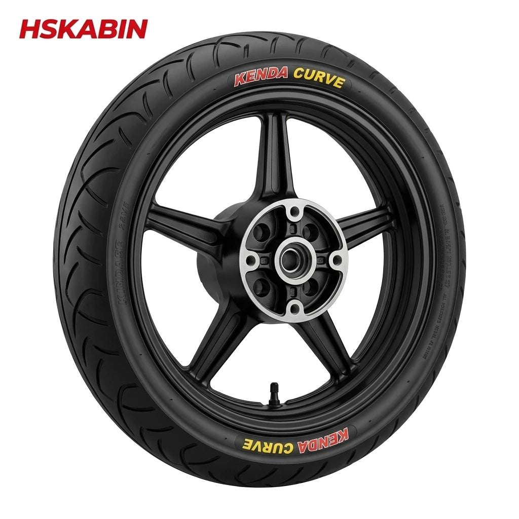 12 inch black supermoto wheel with Kenda Curve tire